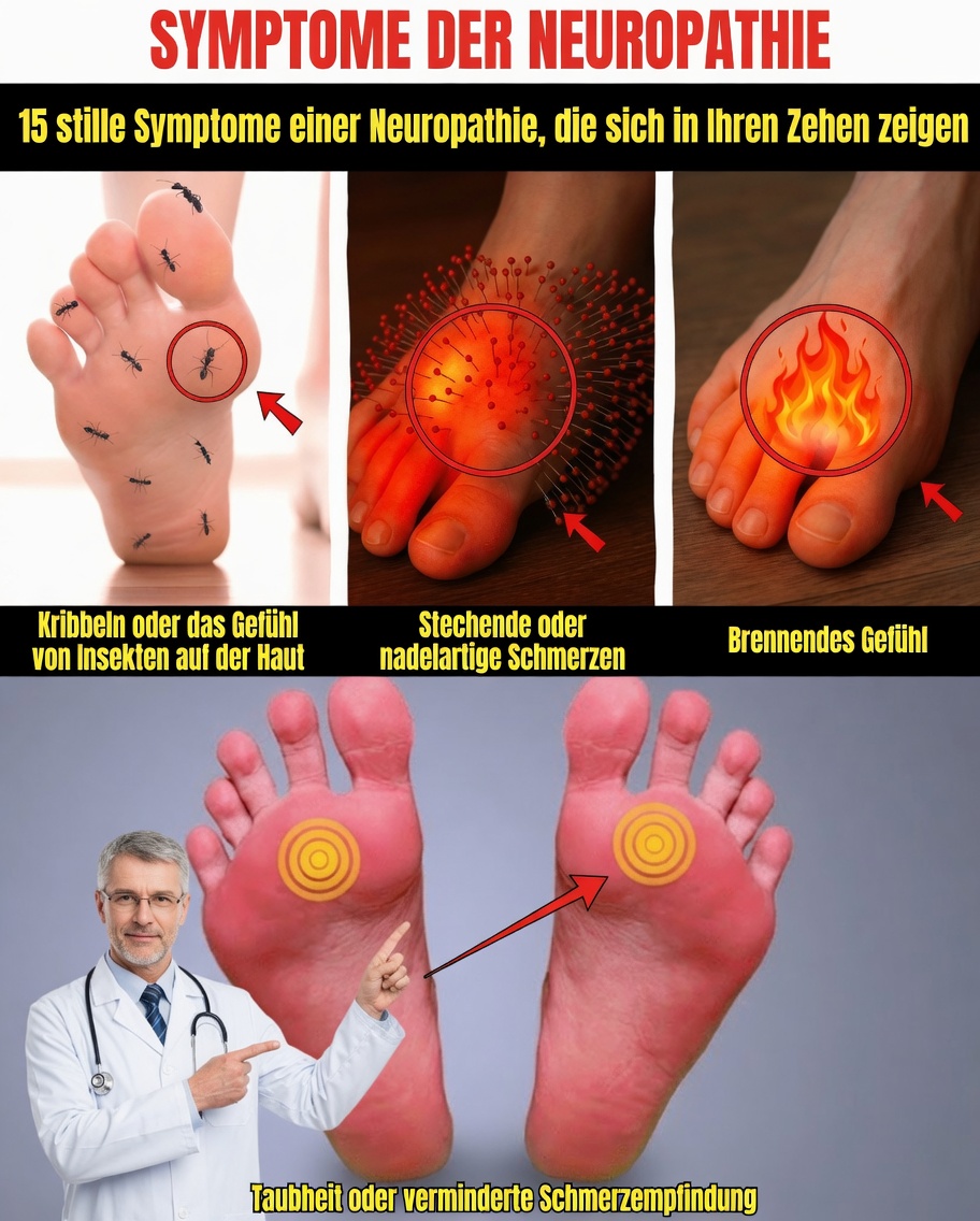 15 stille Neuropathie-Symptome, die in Ihren Zehen beginnen: Übersehen Sie diese frühen Warnzeichen?