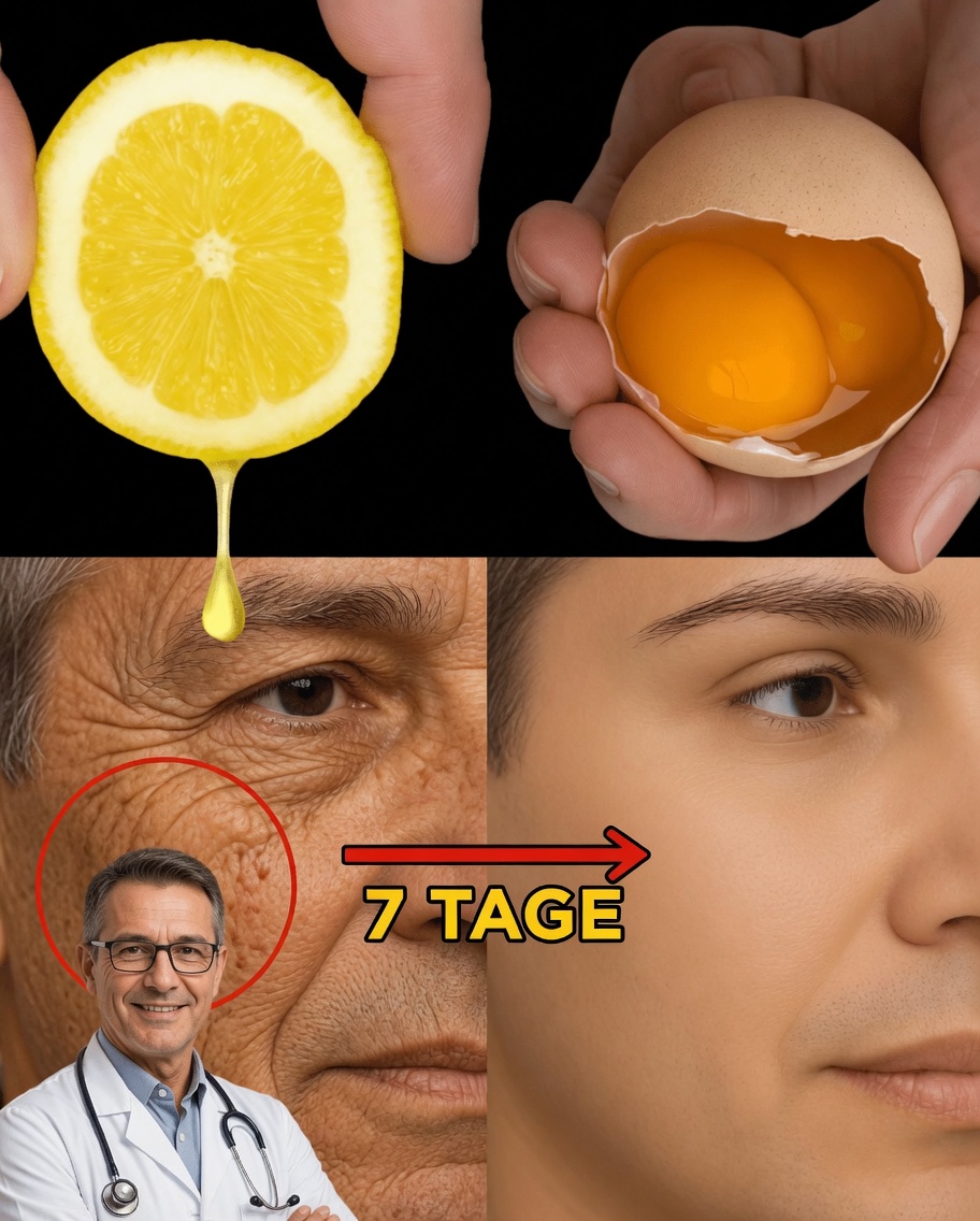 Mischung aus Zitrone und Ei für eine natürlich jugendliche Haut