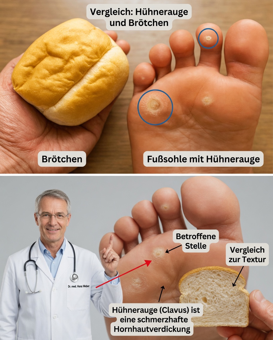 Entfernen Sie Hornhaut an den Füßen auf natürliche Weise mit diesem überraschenden Brotmittel