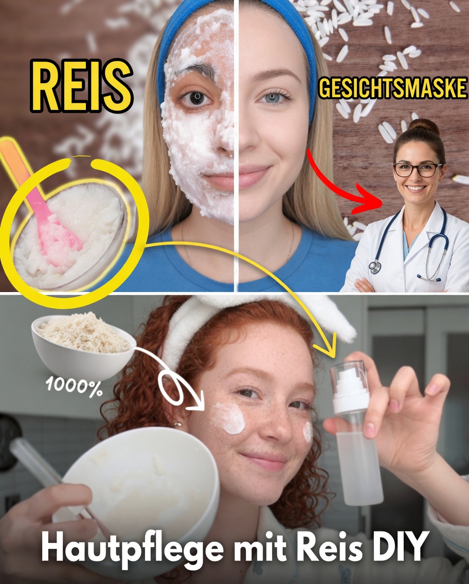 Mischen Sie Reis mit Vaseline und entdecken Sie eine schneeweiße Haut, glatt wie Glas