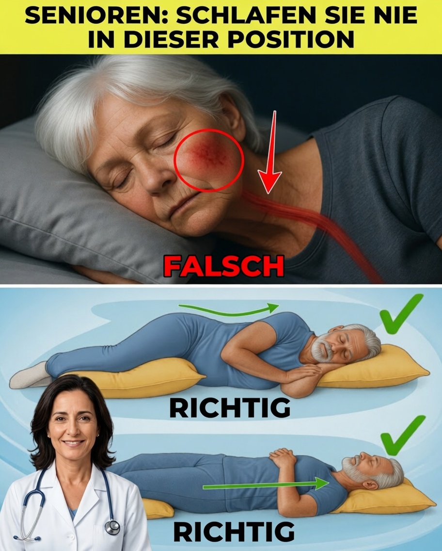 Senioren: Vermeiden Sie DIESE Schlafposition – Sie kann das Schlaganfallrisiko in der Nacht erhöhen!