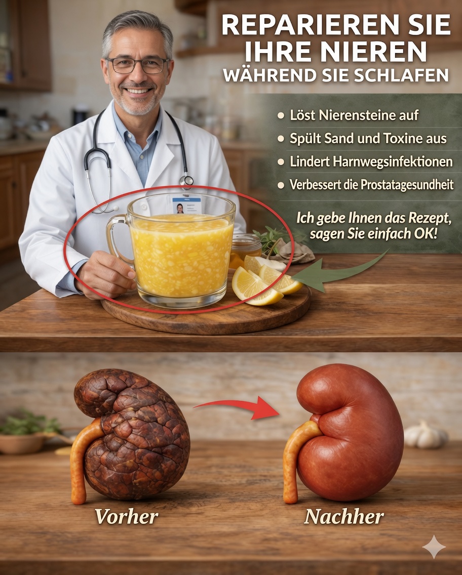 Natürliches Getränk zur Unterstützung der Nieren, der Harnwege und der Prostata (Rezept + Vorteile)