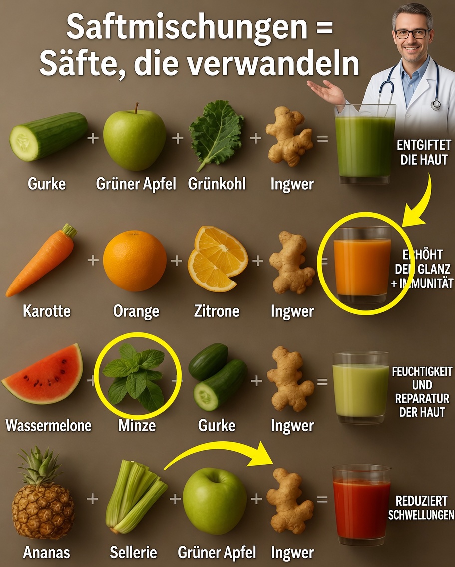 Mischen Sie diese kraftvollen Säfte für das tägliche Wohlbefinden