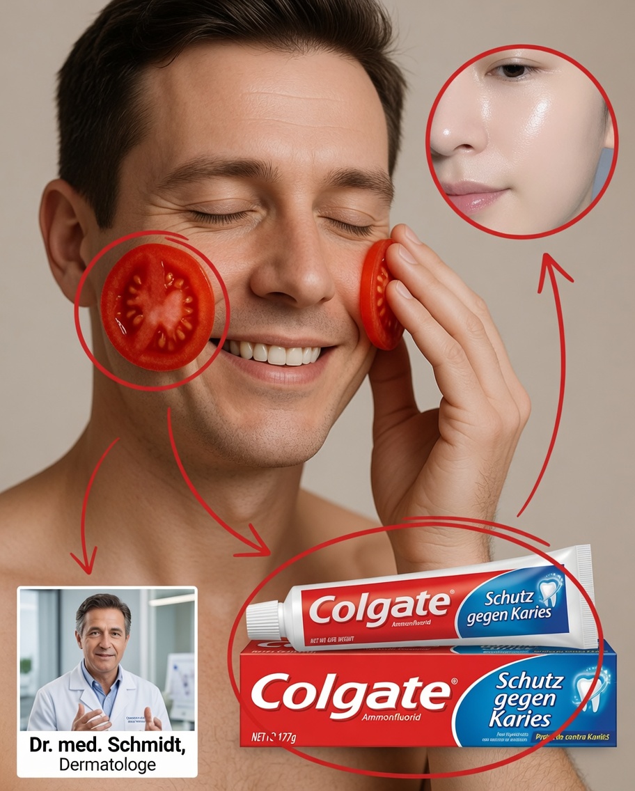 Trick mit Colgate-Zahnpasta für eine hellere und strahlendere Haut