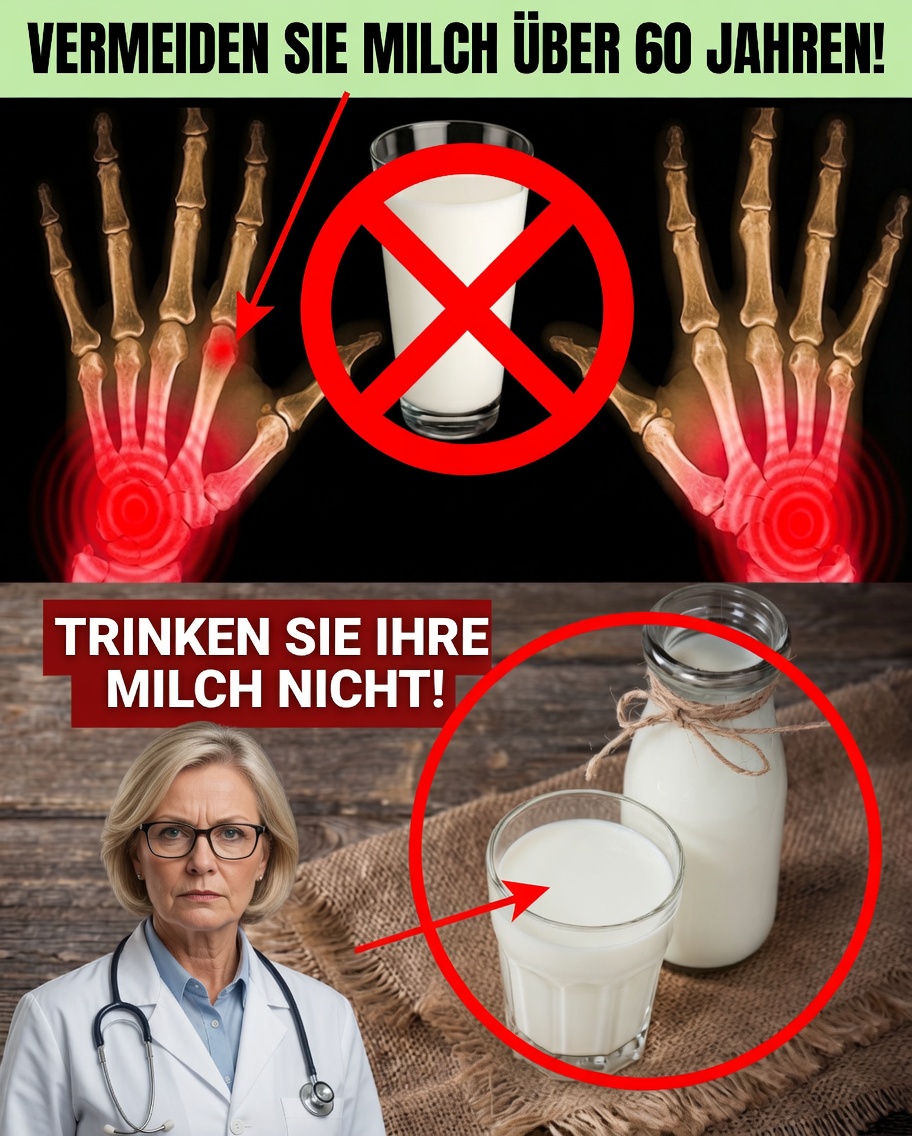 Über 60 und trinken immer noch Milch? Vielleicht ist es an der Zeit, diese Gewohnheit zu überdenken