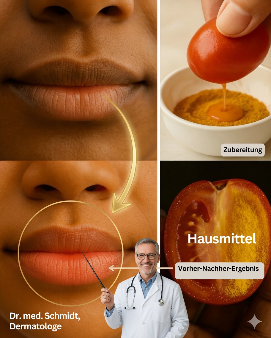 Hausgemachte Creme, um die Lippen auf natürliche Weise rosig zu machen