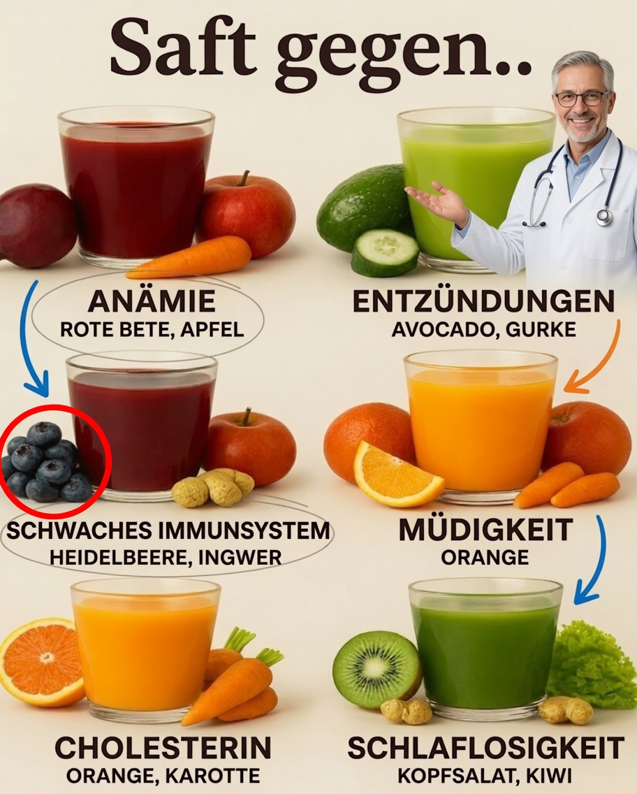 Heilsäfte zur Unterstützung Ihres täglichen Wohlbefindens