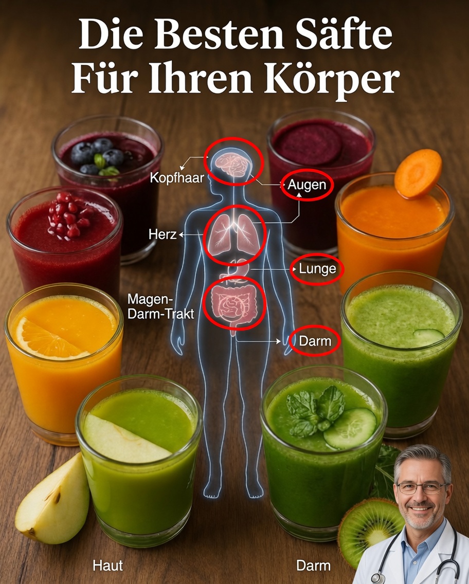 10 beste natürliche Säfte zur Stärkung jedes Teils deines Körpers