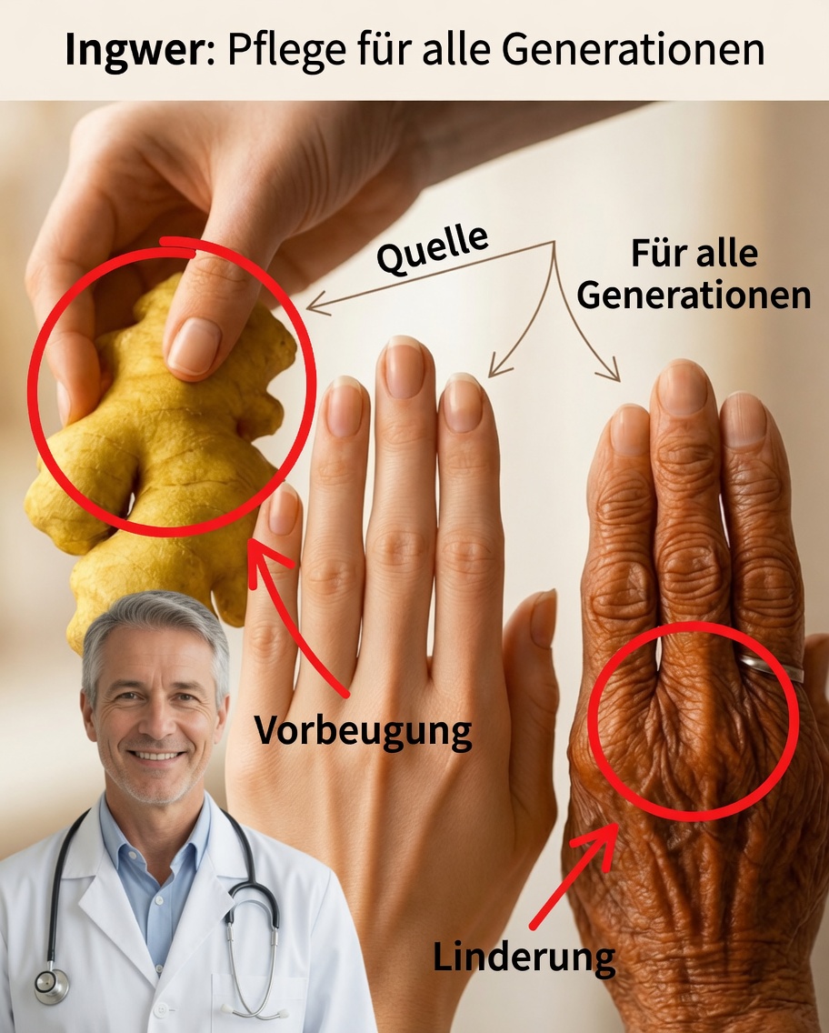 Die sanfte Berührung des Ingwers für Hände, die ihre Geschichte erzählen