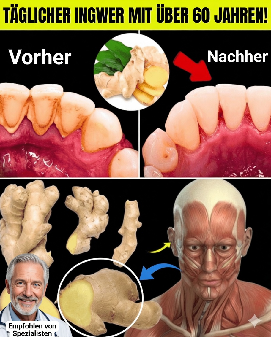 Über 60? Warum SIE jeden Tag Ingwer konsumieren sollten (5 wesentliche Gründe)