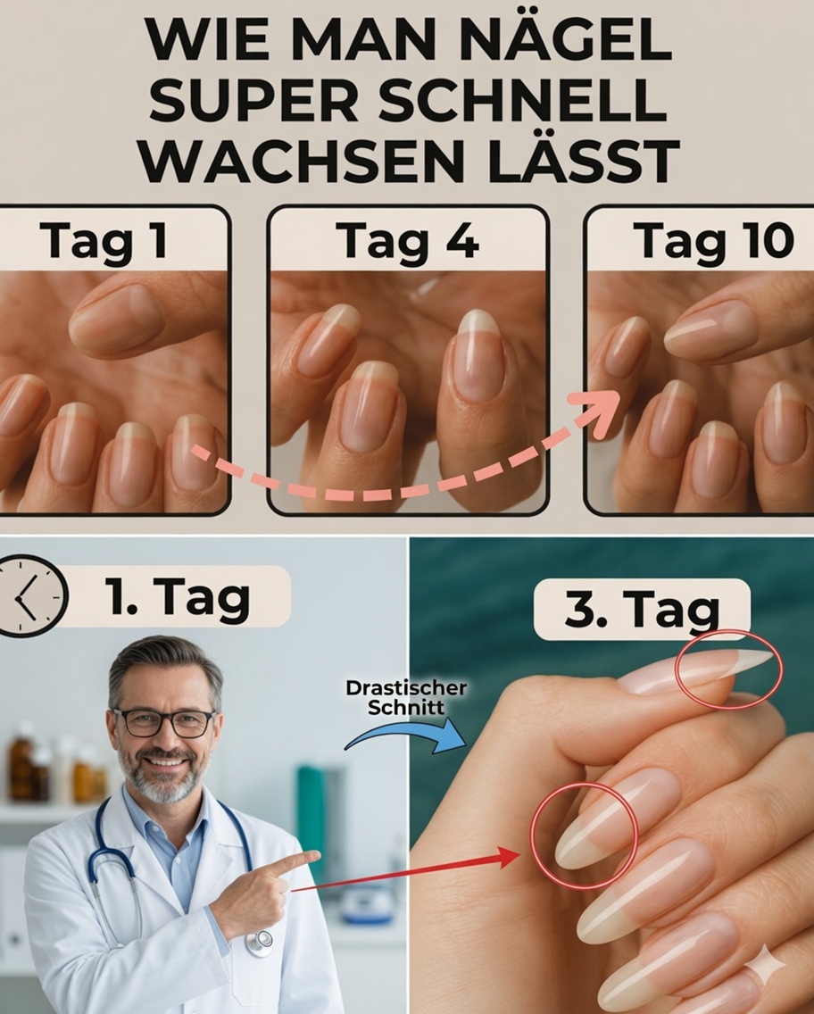 Wie man die Nägel in nur 2 Tagen wachsen lässt