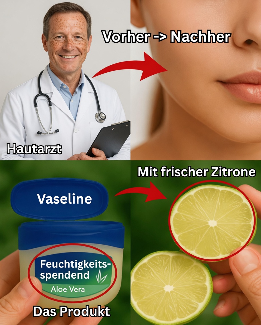 Das zeitlose Anti-Aging-Geheimnis mit Vaseline und Zitrone