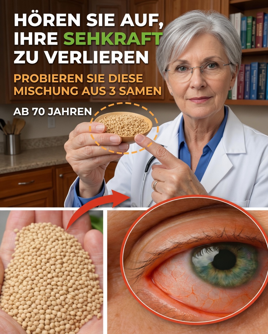 Iss diesen Samen und sieh, wie sich dein Sehvermögen verbessert – besonders nach dem 60. Lebensjahr!