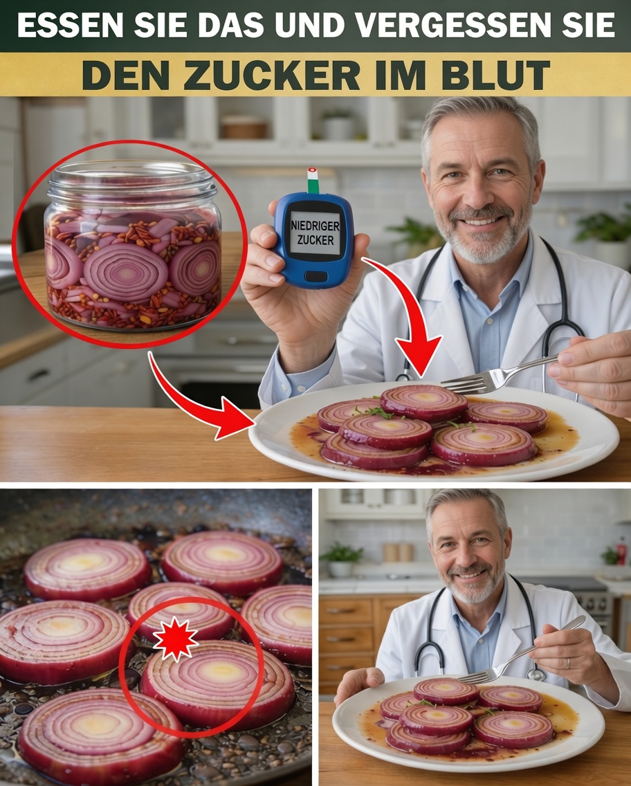 Das Rezept mit Zwiebeln, das helfen kann, den Blutzucker zu unterstützen und das Herz zu stärken