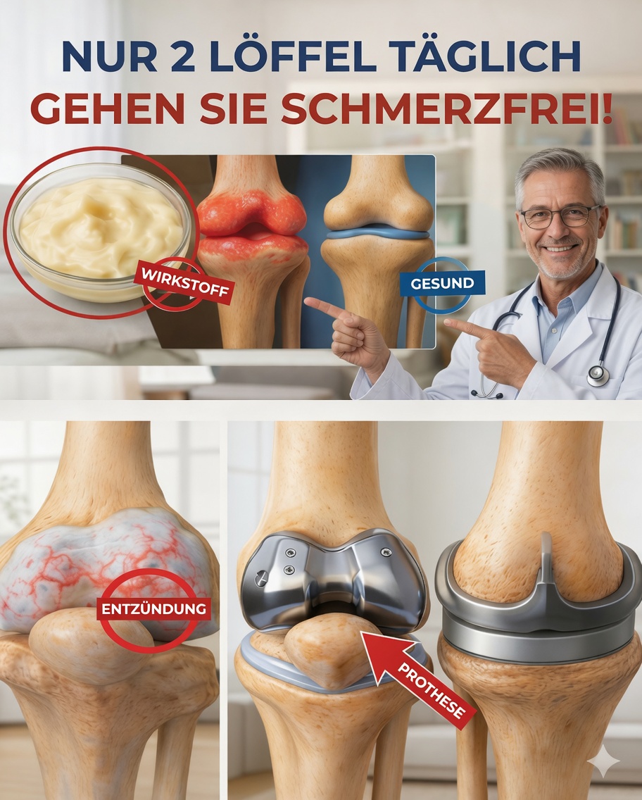 Knieschmerzen lassen Sie nicht schlafen? Dieses einfache Lebensmittel kann überraschend zur Linderung von Gelenkbeschwerden beitragen