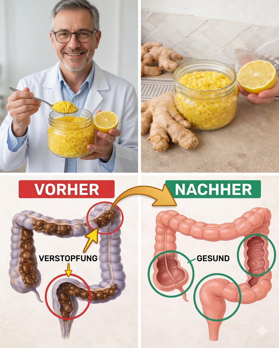 Ingwer + Zitrone: Dickdarmreinigung Vorher und Nachher – Was wirklich passiert, wenn du dieses einfache Getränk ausprobierst