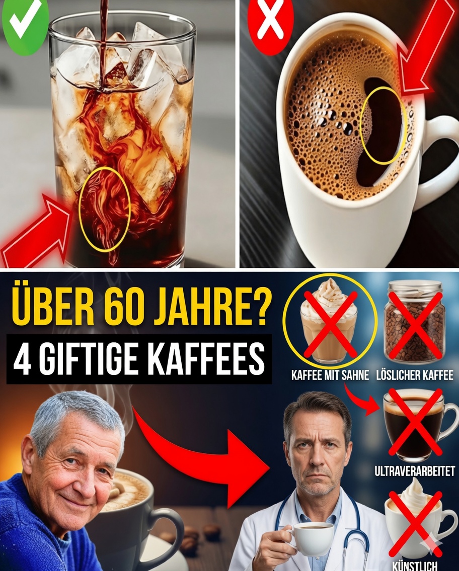 Über 60? 4 schlechteste Kaffees, die Sie niemals trinken sollten, und 4 beste, die zu Ihrer täglichen Routine gehören sollten