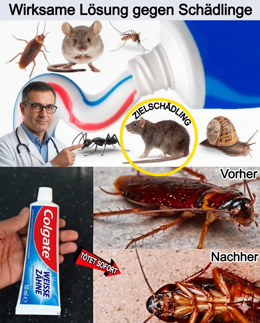 Zahnpasta: Die überraschende Verbündete gegen Kakerlaken und Ameisen
