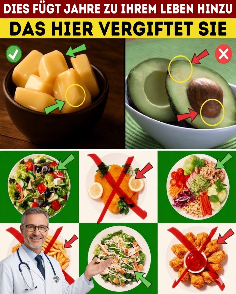 Mehr als 65 Jahre? 5 GEFÄHRLICHE Fette, die Sie niemals konsumieren sollten, und 5, die Sie in Ihre Ernährung aufnehmen MÜSSEN!