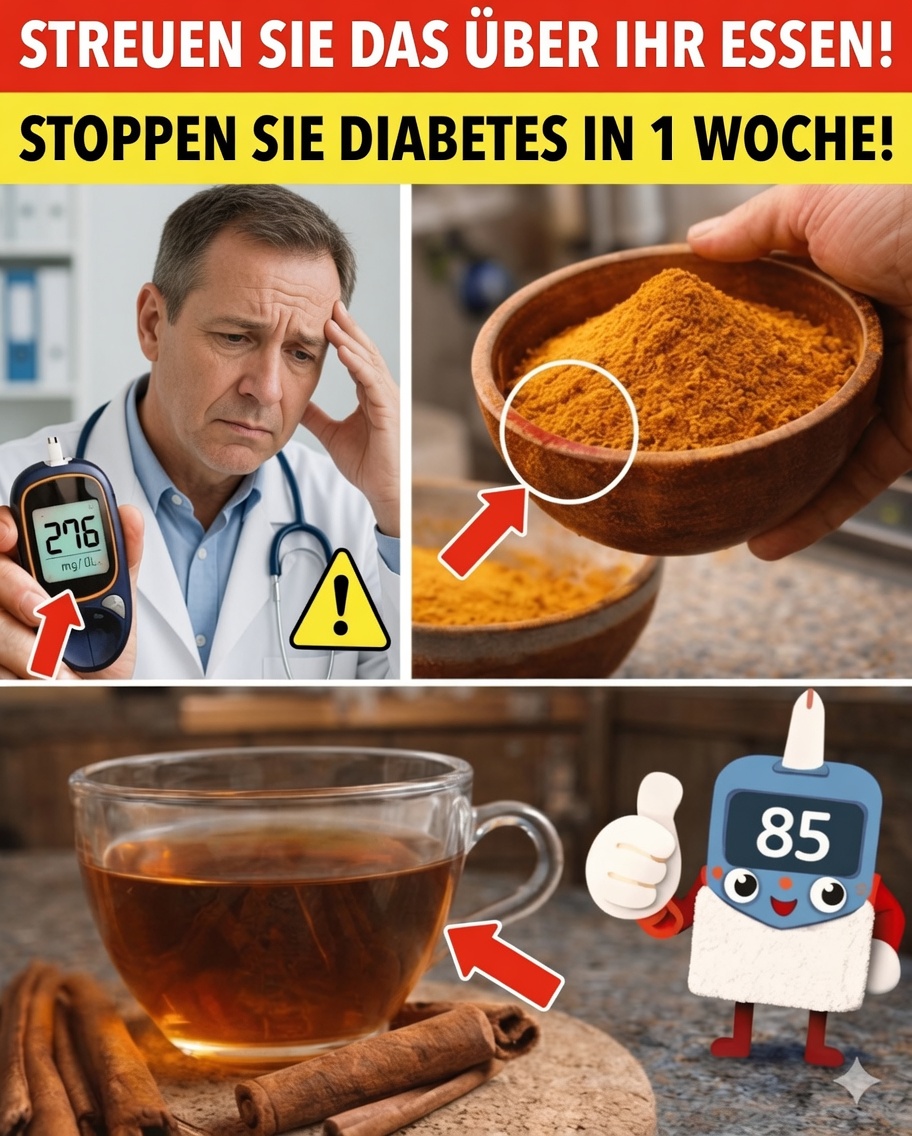 Über 60? Streuen Sie DIES täglich darüber und helfen Sie, den Blutzucker in nur 7 Tagen zu stabilisieren