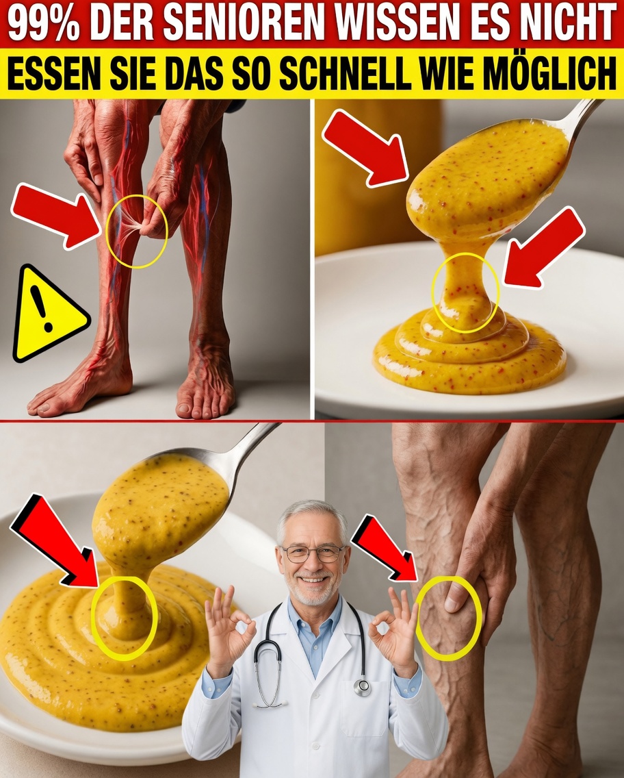 Senioren über 60: 7 natürliche Lebensmittel, die Beinkrämpfe in Minuten stoppen können