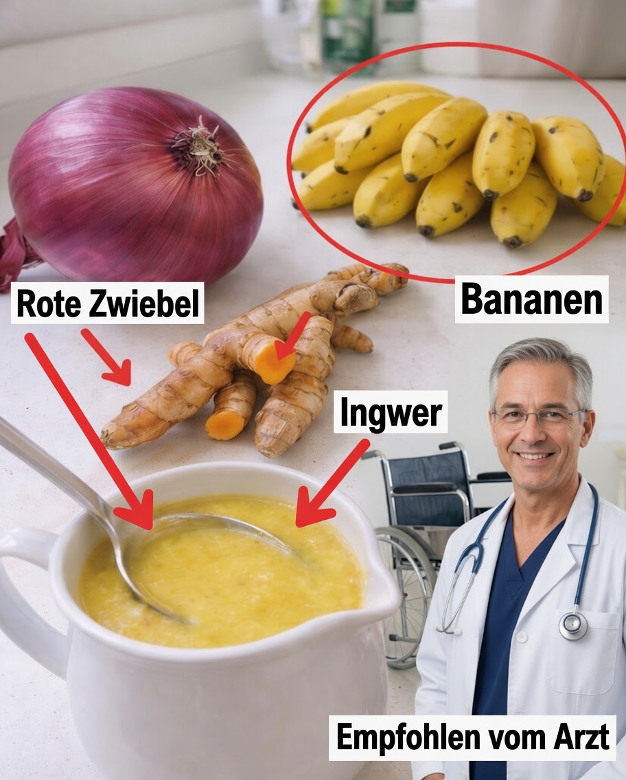 Entdecken Sie die überraschende Kraft von Banane, Zwiebel und Kurkuma für den Komfort von Gelenken und Knochen