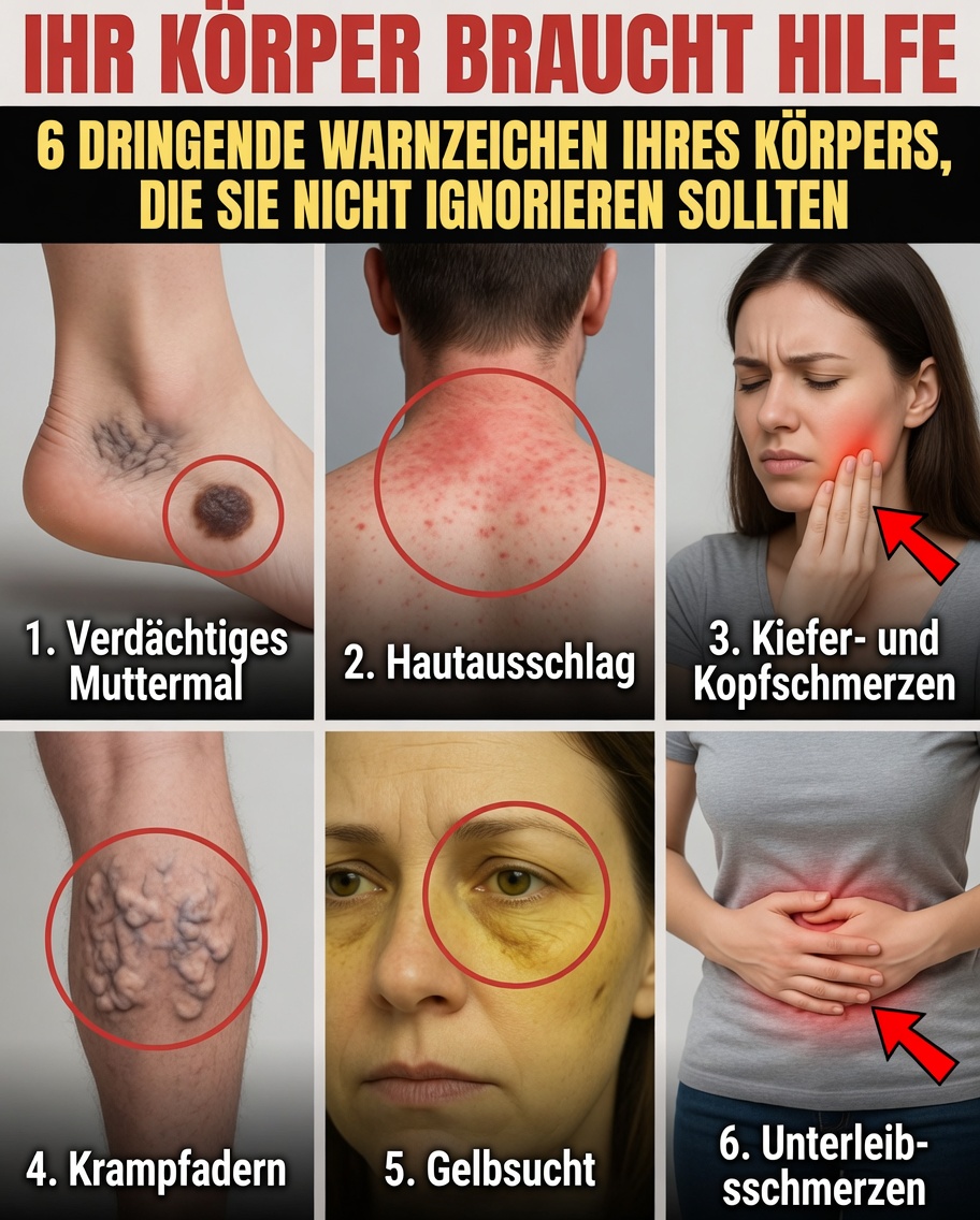 6 Subtile Körpersignale, die Sie nicht ignorieren sollten, um Ihre Gesundheit langfristig zu schützen