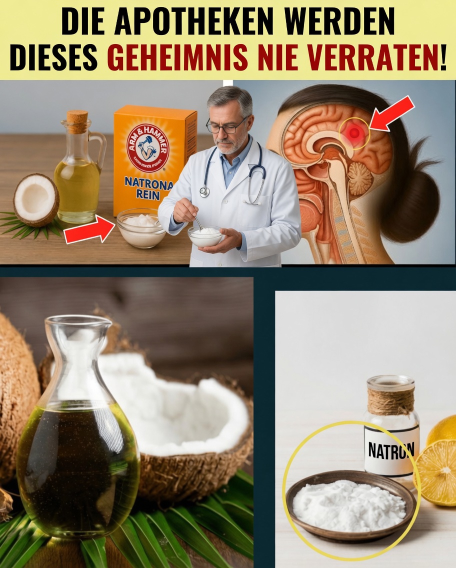Senioren: Mischen Sie KOKOSÖL und NATRIUMHYDROGENCARBONAT auf diese Weise, um 8 Gesundheitsprobleme zu bekämpfen