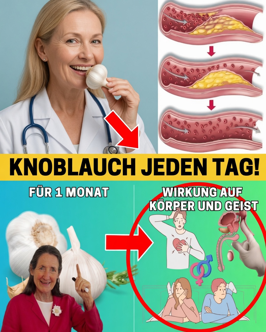 Roher Knoblauch jeden Tag: Eine natürliche Möglichkeit, die Herzgesundheit zu unterstützen und den Cholesterinspiegel zu senken