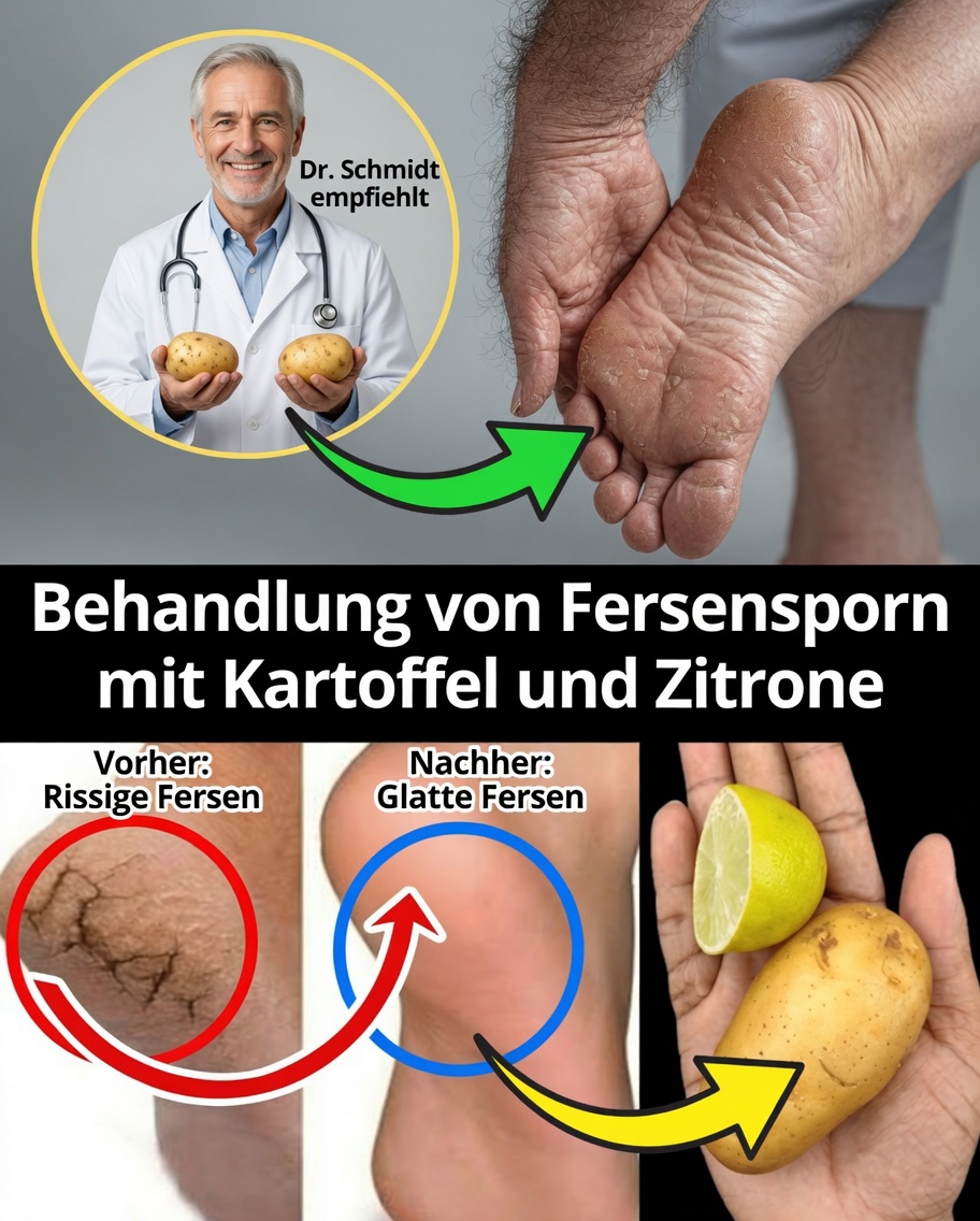 Geheimnisse enthüllt: Der Kartoffel-Trick, der rissige Fersen in weiche, seidige Haut verwandeln kann