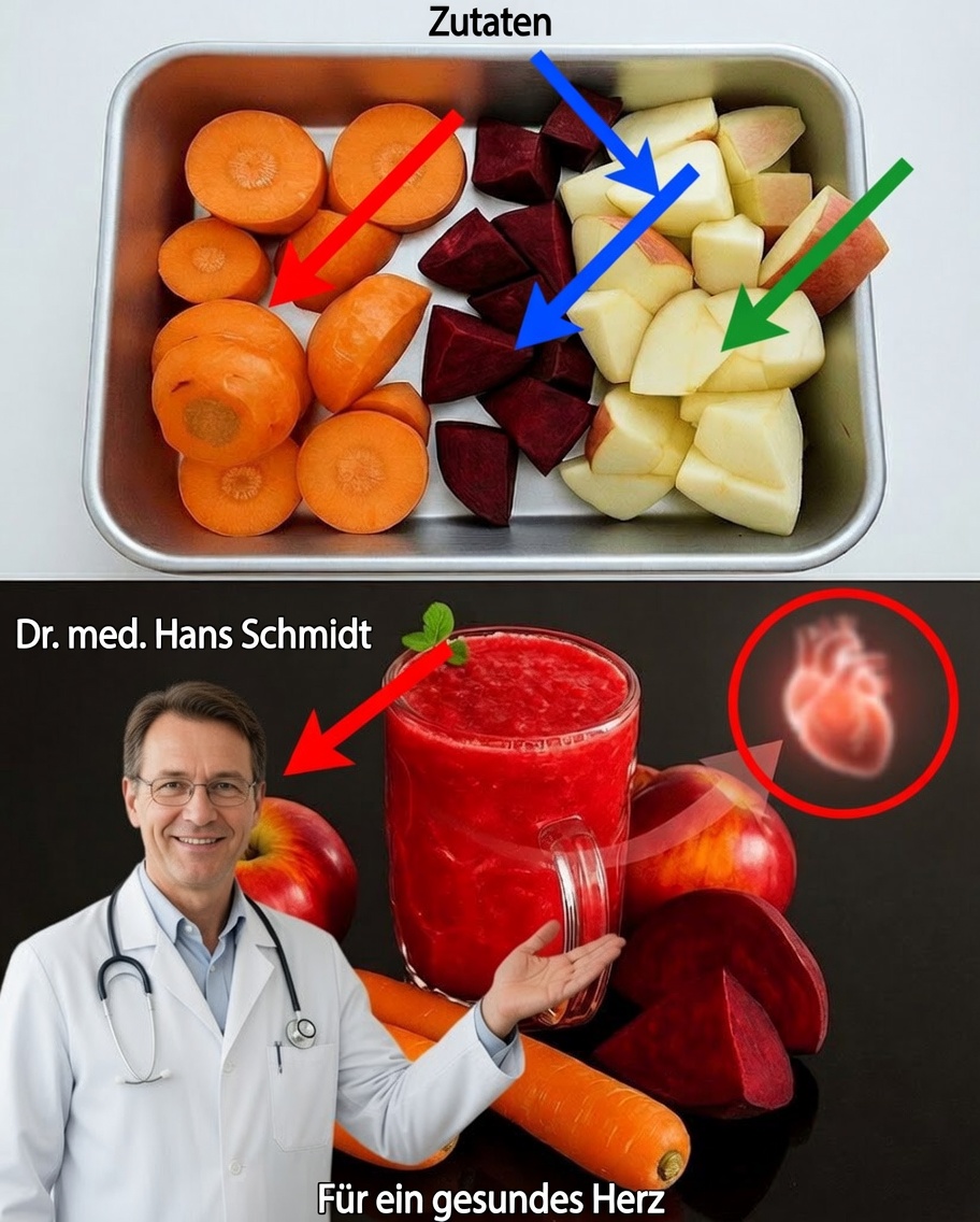 Karotten-, Rote-Bete- und Apfel-Elixier: Natürliche Energie in jedem Schluck