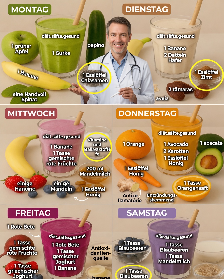 6-Tage-Smoothie-Challenge: Ein erfrischender Schub für deine Gesundheit