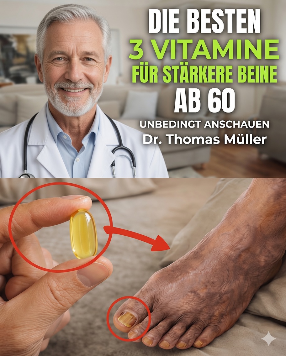 3 Vitamine, die man vor dem Schlafengehen einnehmen kann, um die Beine zu stärken und die Muskelfunktion nach dem 60. Lebensjahr zu verbessern