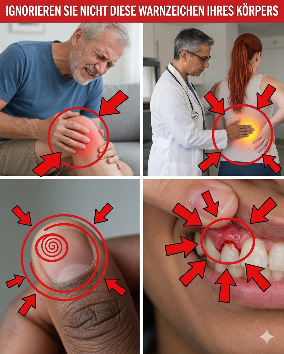 7 Stille Signale des Körpers, die auf Gesundheitsprobleme hinweisen können und die Sie nicht ignorieren sollten