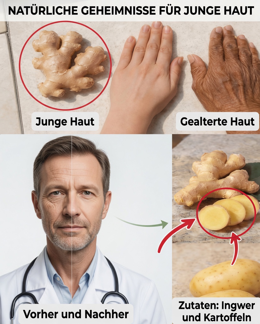 Ingwer und Kartoffel: Eine natürliche Gewohnheit zur Hautpflege, die helfen kann, die Haut in jedem Alter glatter zu halten