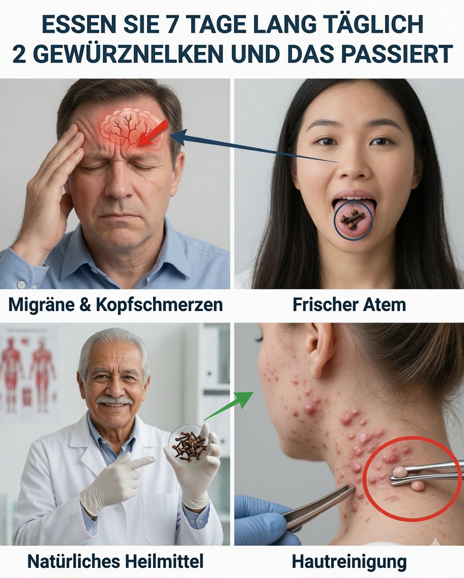 Was passiert, wenn du 7 Tage lang täglich 2 Gewürznelken isst?