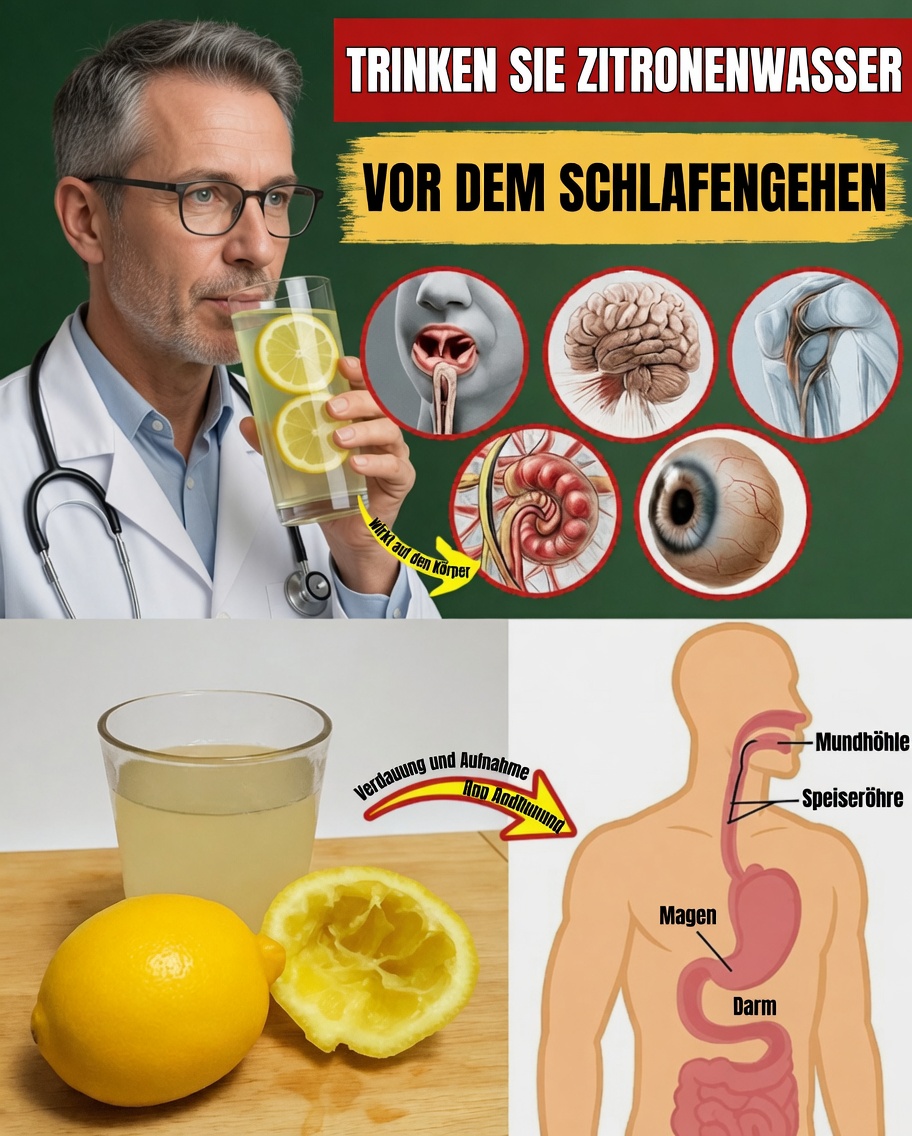 Das nächtliche Ritual mit Zitronenwasser: Das einfache Geheimnis, um sich besser zu fühlen?
