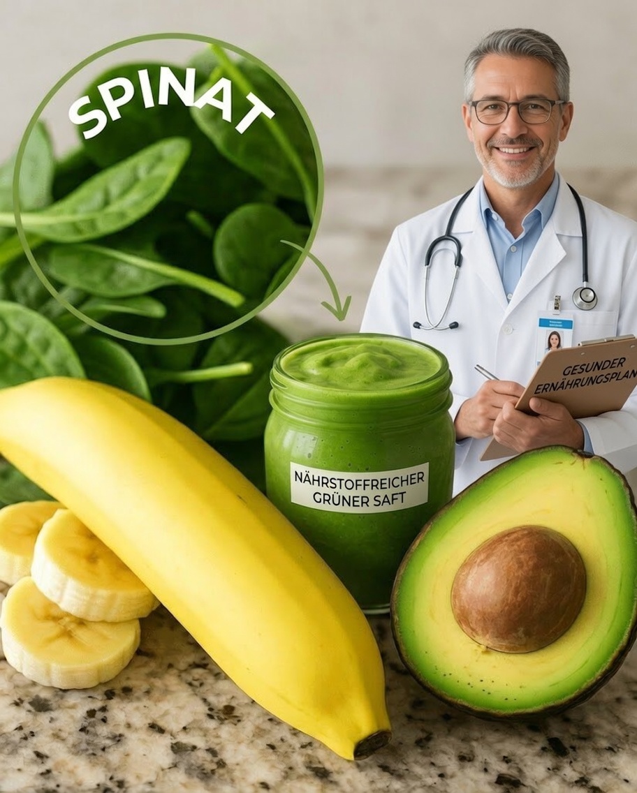 Starte energiegeladen in den Tag: Avocado-Spinat-Smoothie für Vitalität und Wohlbefinden