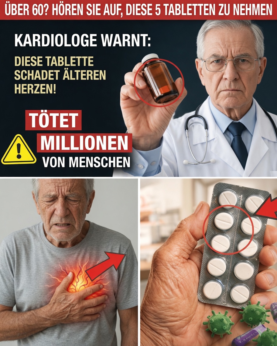 Herzgesundheit nach 60: Häufige Medikamente, die vor der regelmäßigen Einnahme mit dem Arzt überprüft werden sollten