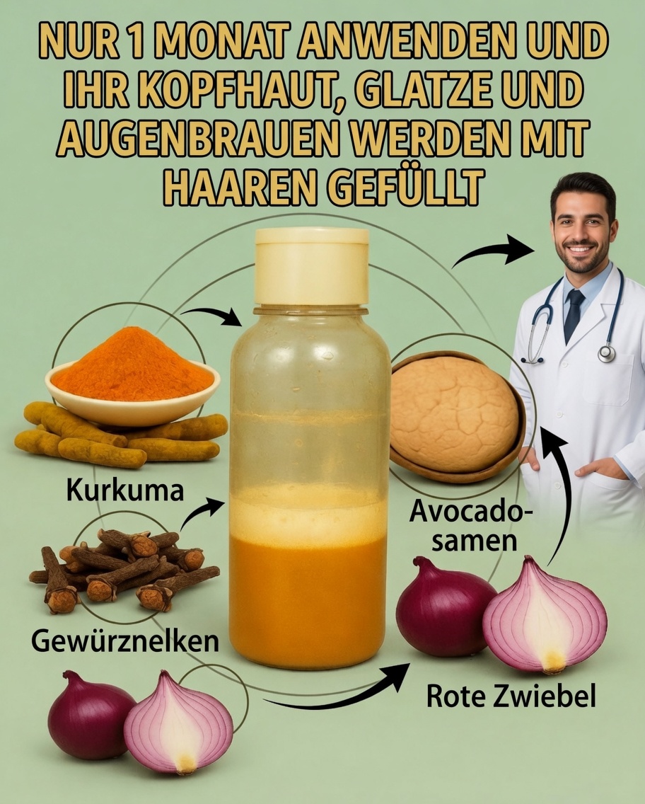 Das Rezept für ein Wunder-Shampoo: Kurkuma, Nelke, Zwiebel und Avocadokern-Samen