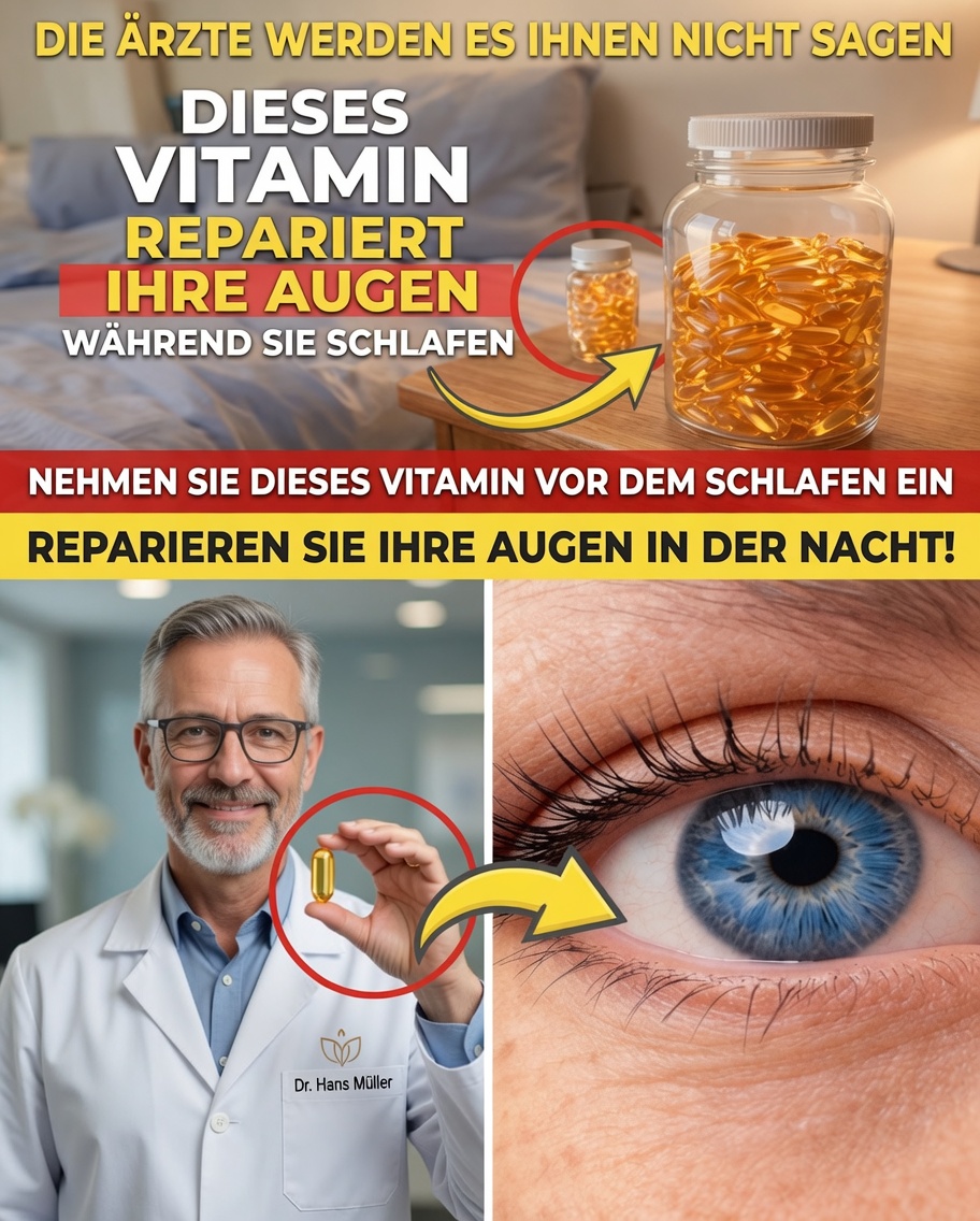 Mehr als 60? Diese 3 Vitamine am Abend können helfen, eine gesündere Sehkraft zu unterstützen, während Sie schlafen