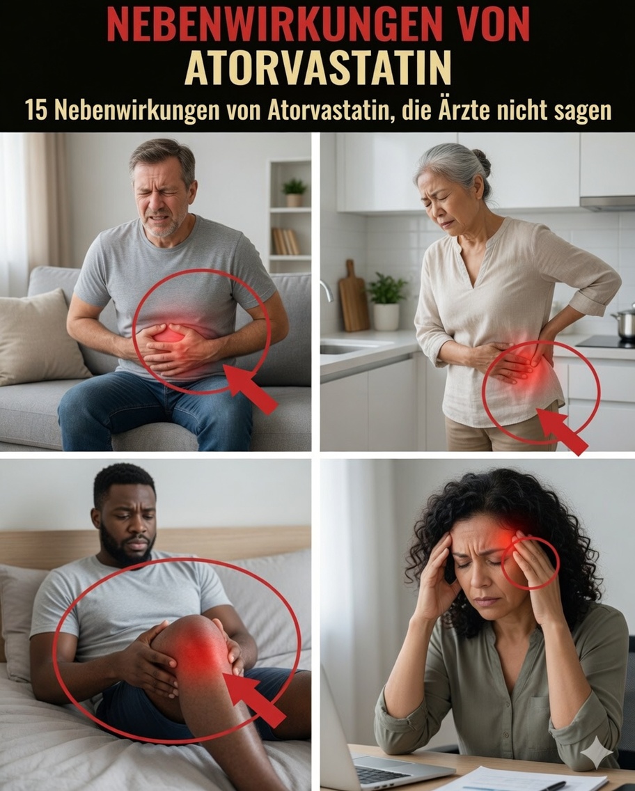 15 wenig bekannte Nebenwirkungen von Atorvastatin – und praktische Schritte, die viele Patienten ergreifen