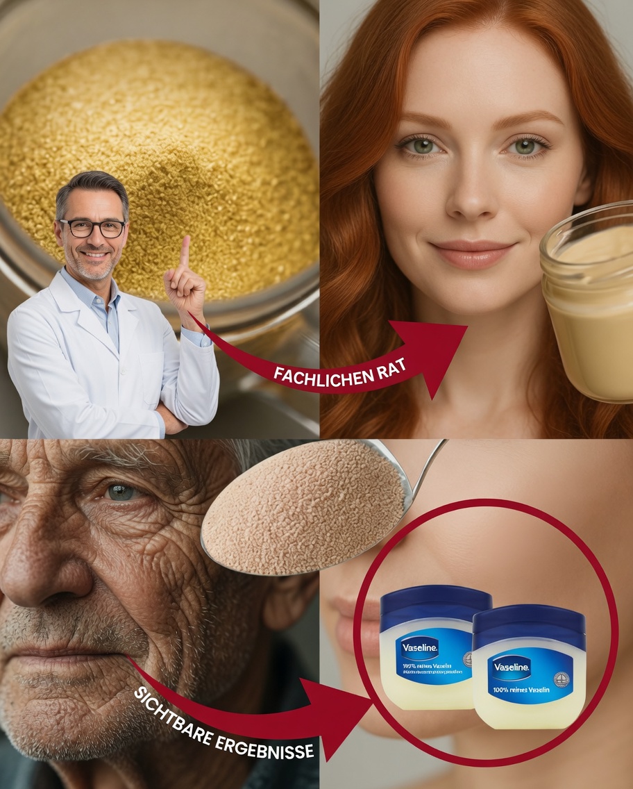 Hefe und Vaseline: Eine einfache natürliche Maske, die hilft, Falten zu glätten und den Hautglanz wiederherzustellen