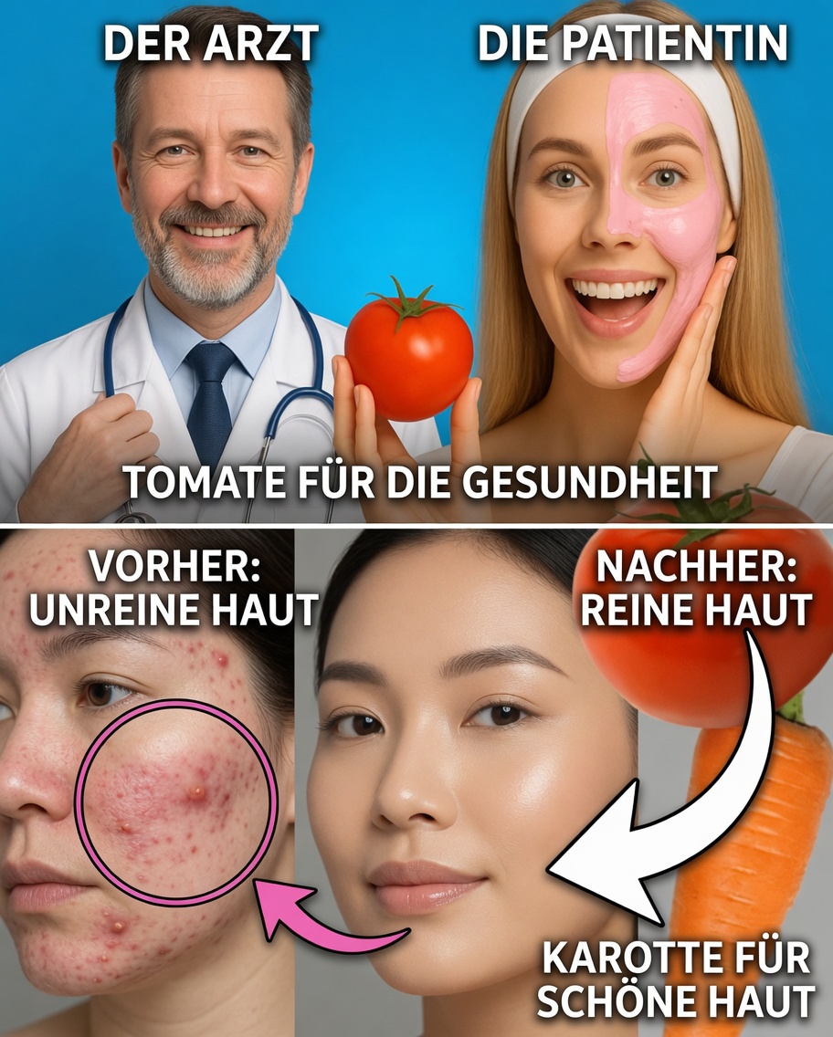 Karotten und Tomaten: Das einfache natürliche Geheimnis, nach dem 70. Lebensjahr 10 Jahre jünger auszusehen