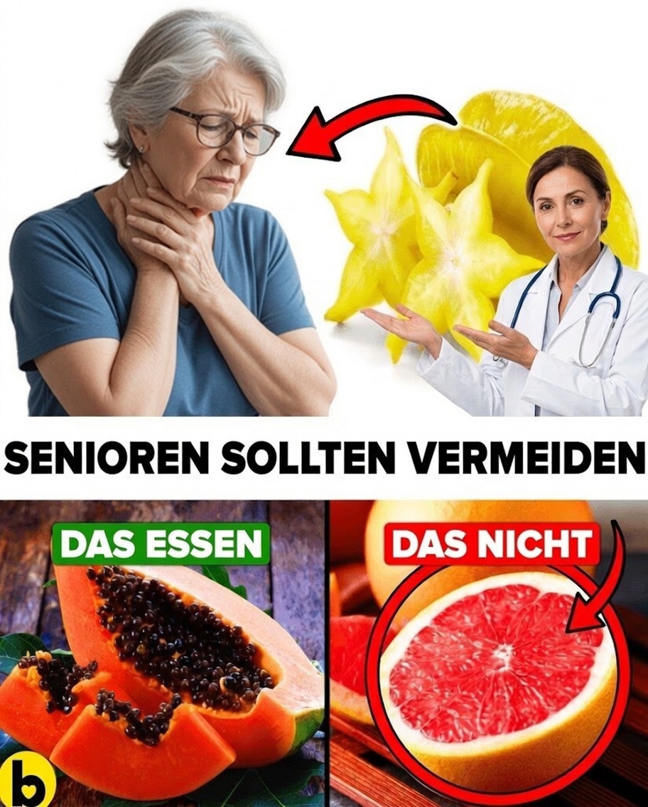 15 Früchte, die Senioren vermeiden sollten, um sicher zu bleiben