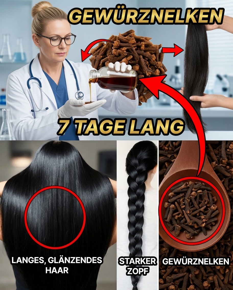 7 Tage lang Nelkenwasser im Haar verwendet: Die überraschenden Ergebnisse des Haarwachstums