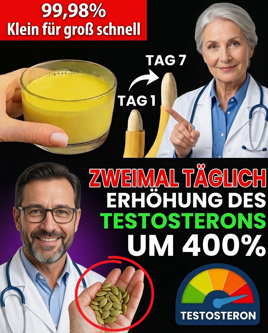 Natürliche Routine zweimal täglich, die nach dem 50. Lebensjahr die männliche Vitalität erneuern kann