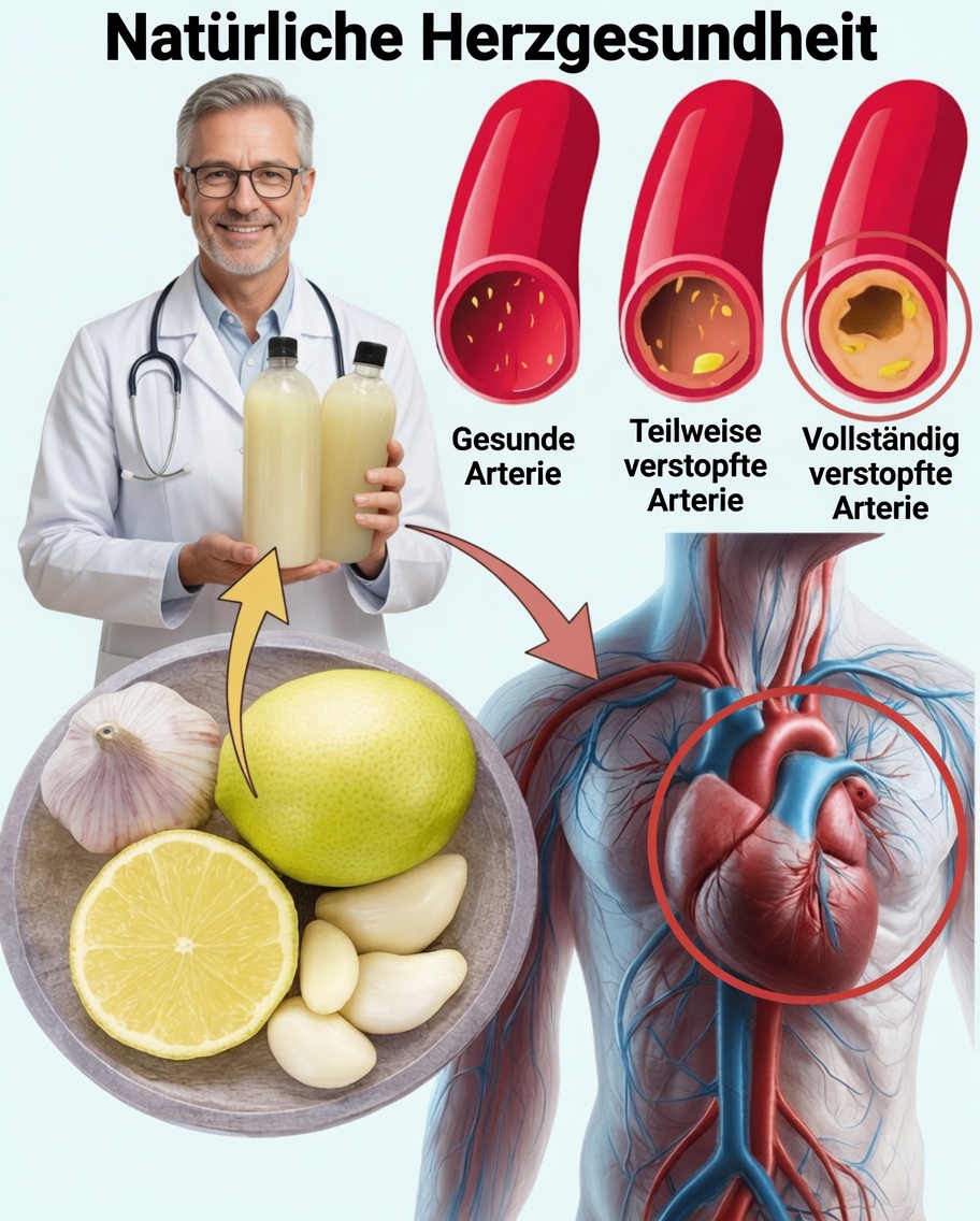Natürlicher Saft, der helfen kann, Plaques in den Arterien zu reduzieren und die Durchblutung zu verbessern