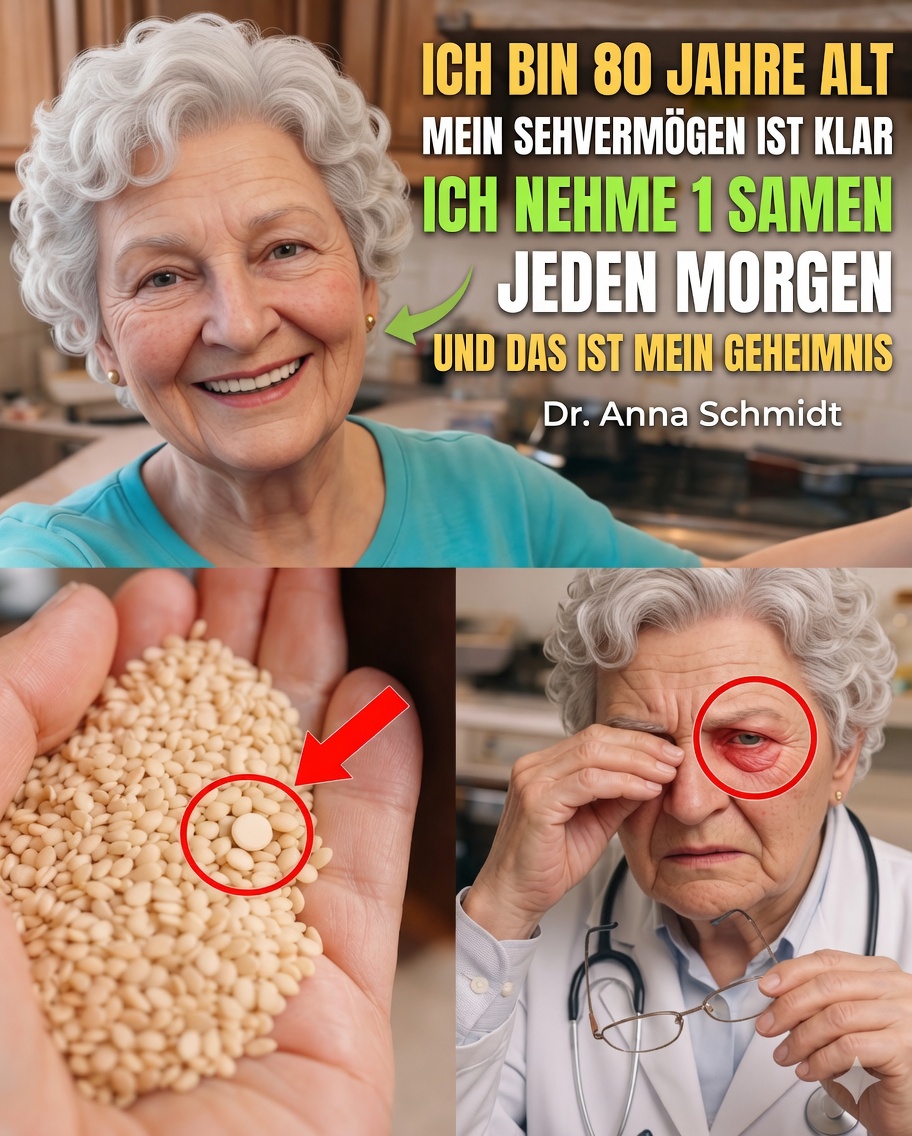 Selbst mit über 90 Jahren? Essen Sie jeden Morgen diese 3 Samen, um Augen und Gehirn zu stärken (Echte Wissenschaft + einfaches tägliches Ritual)