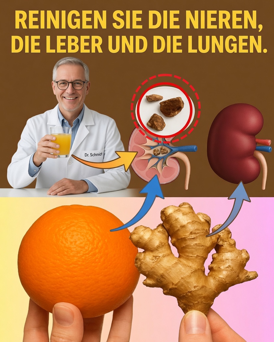 Stärken Sie auf natürliche Weise die Gesundheit der Nieren, der Leber und der Lunge mit Orange und Ingwer